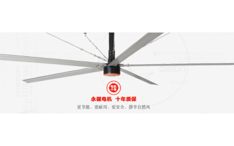 恒盛娱乐工业大吊扇在菜鸟中转仓同场竞技，赞！